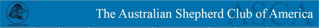 ASCA - Australian Shepherd Club of America ASCA - Australian Shepherd Club of America