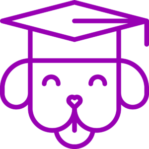 dessin chien souriant diplomé